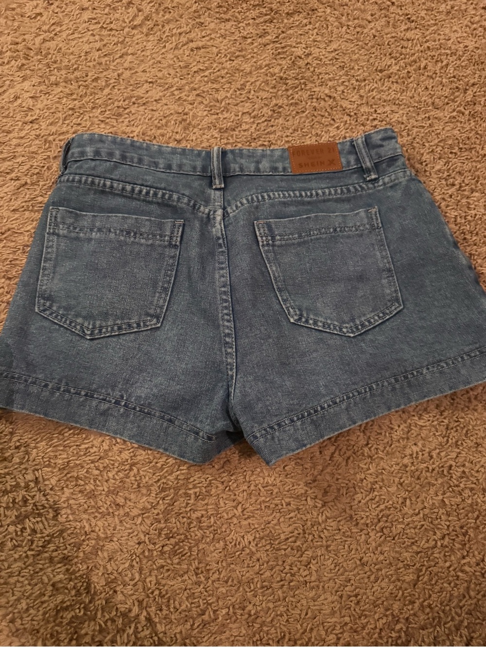 Forever 21 Dark Blue Denim Skort Shorts - Picture 3 of 3